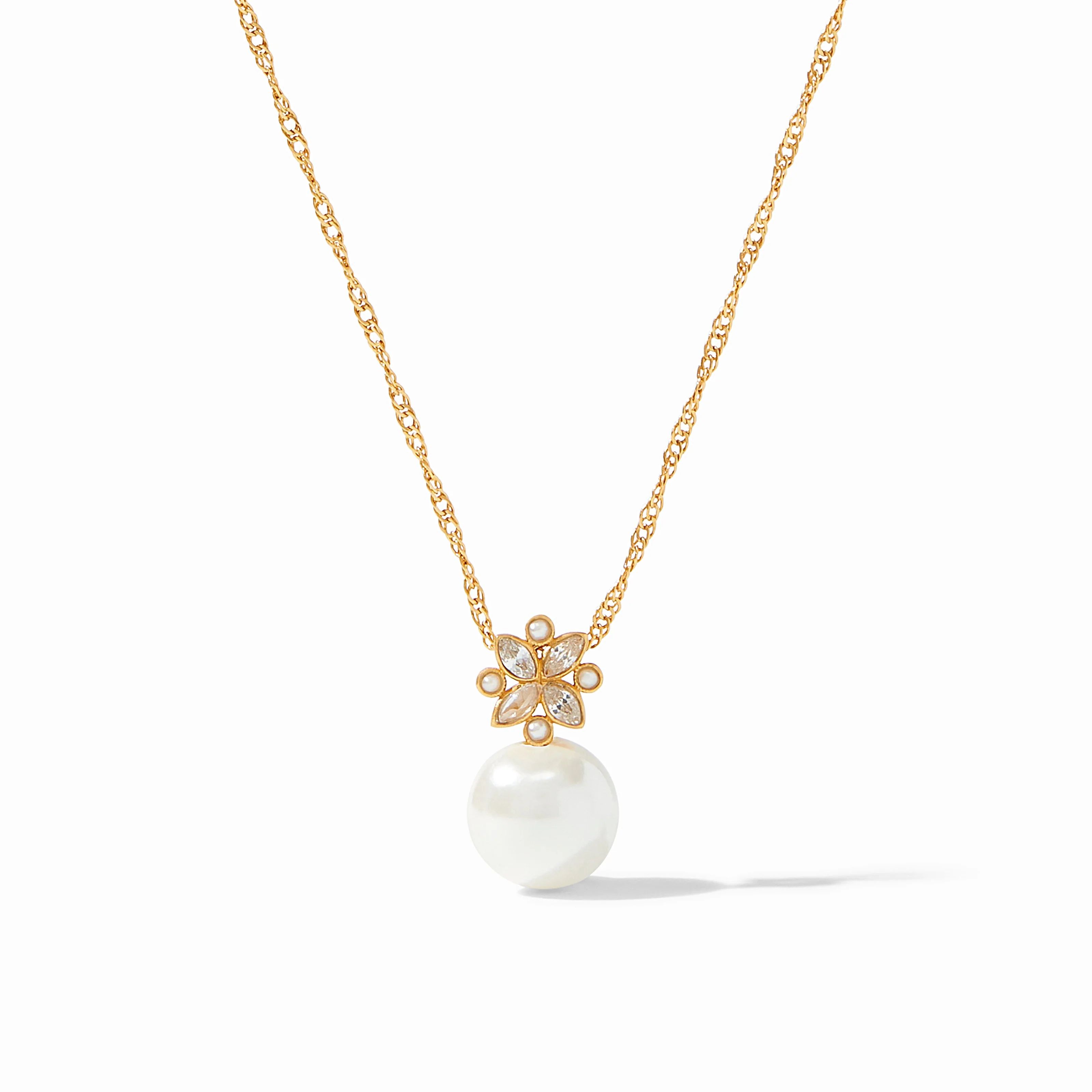 Charlotte Pearl Delicate Necklace | Julie Vos