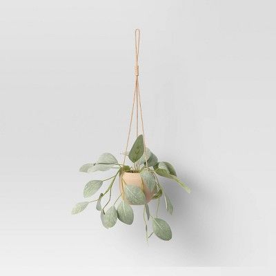 Greenery with Rustic Ceramic Pot Decorative Wall Sculptures Green - Threshold™ | Target