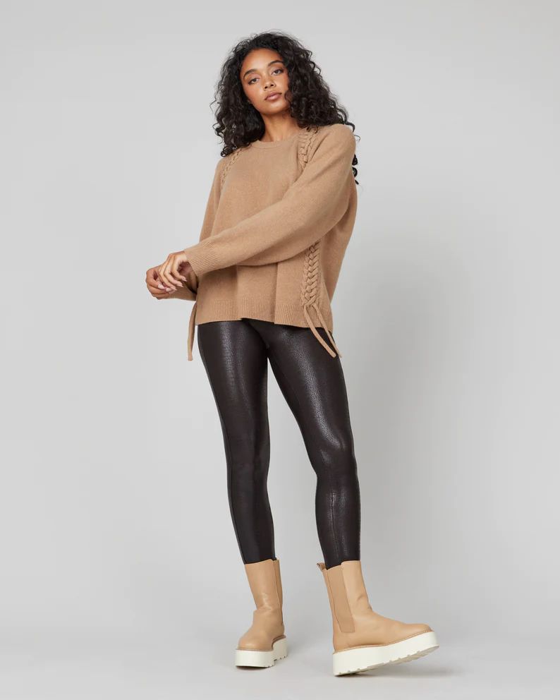 Faux Leather Croc Shine Leggings | Spanx