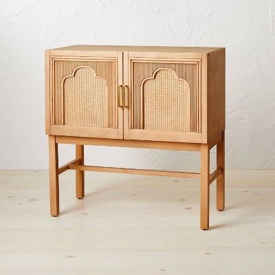 Reseda Pencil Rattan Console Table Natural - Opalhouse&#8482; designed with Jungalow&#8482; | Target