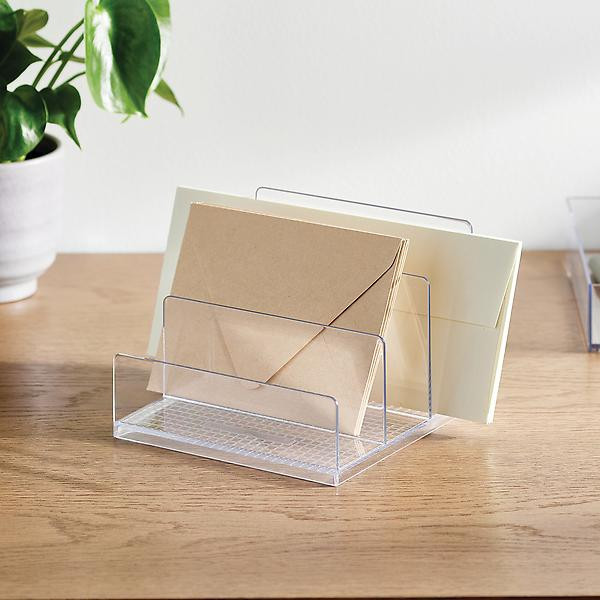 Everything Organizer 3-Section Tiered Letter Sorter | The Container Store