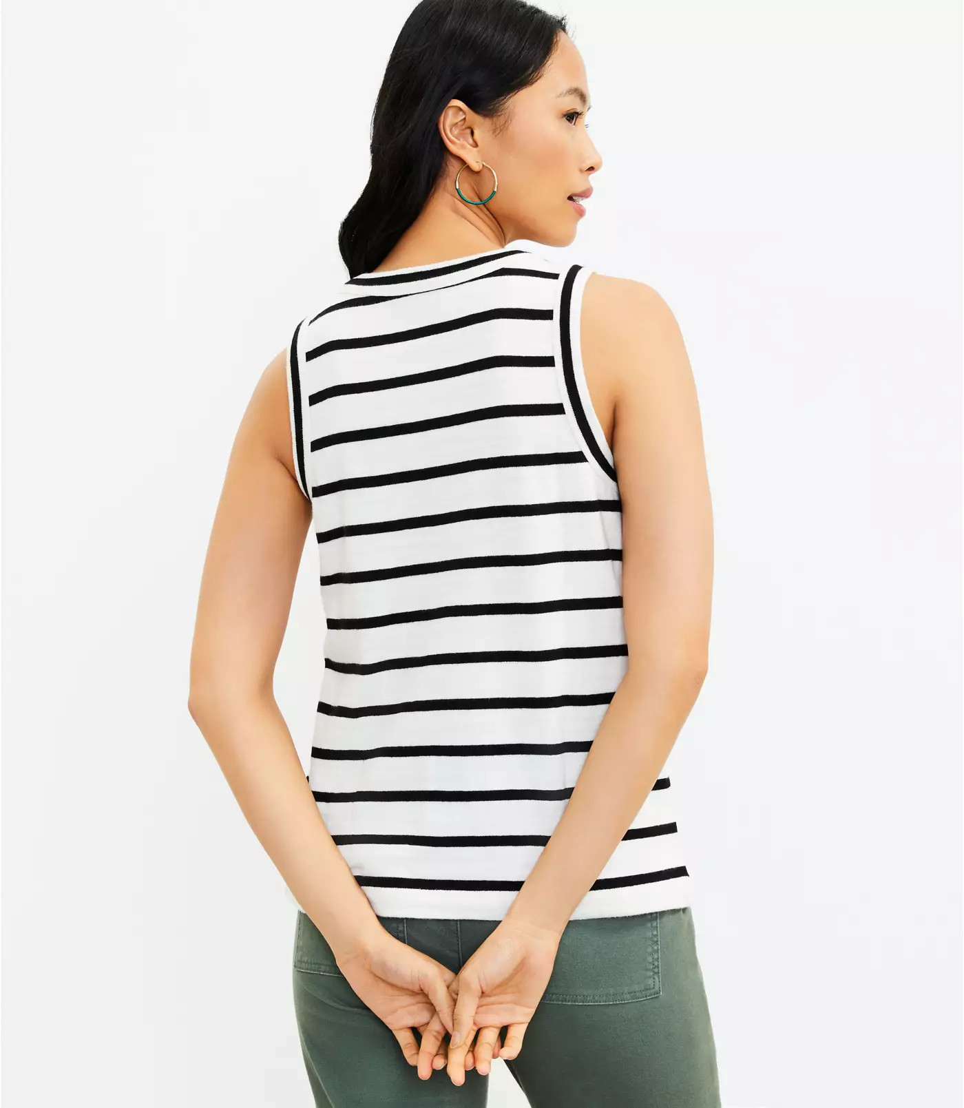 Striped Harbor Tank Top | LOFT | LOFT