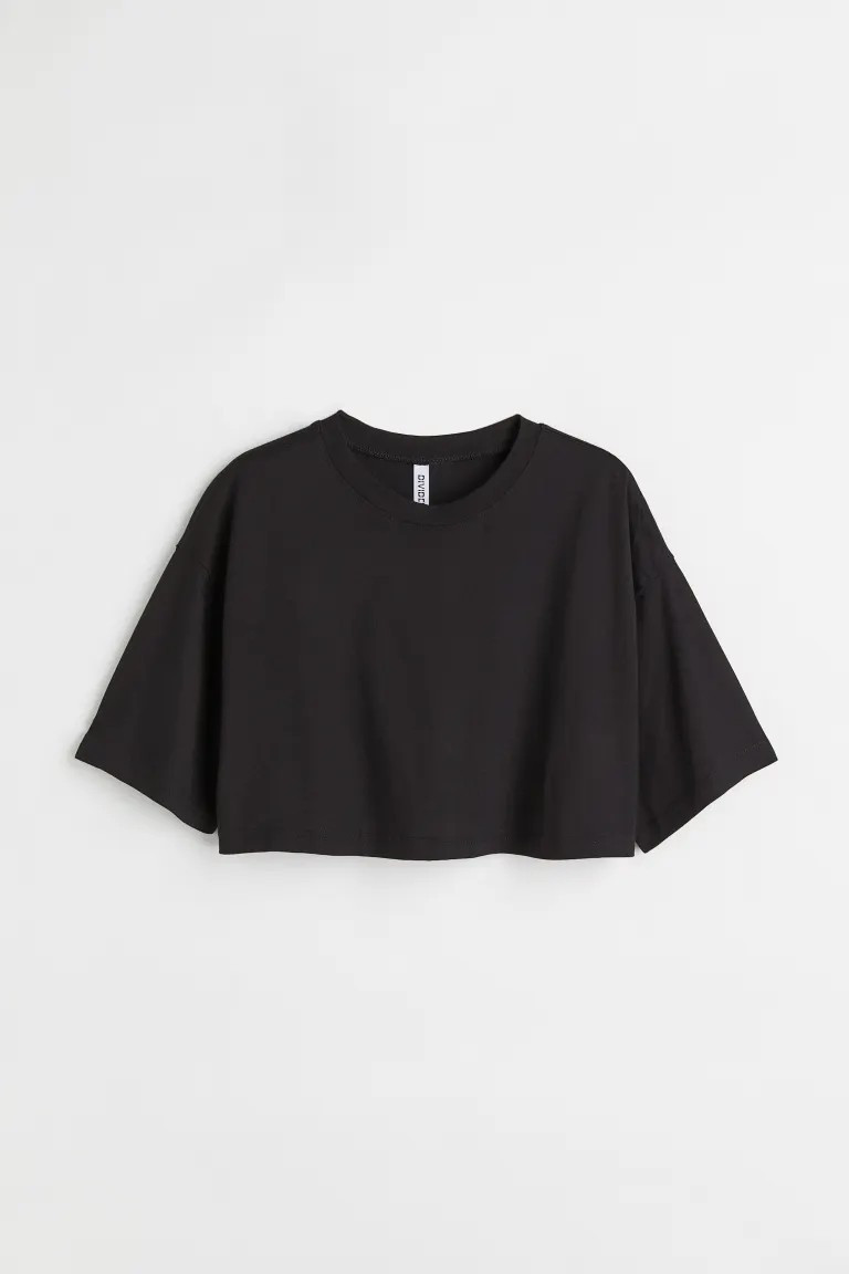 Cropped T-shirt | H&M (UK, MY, IN, SG, PH, TW, HK)