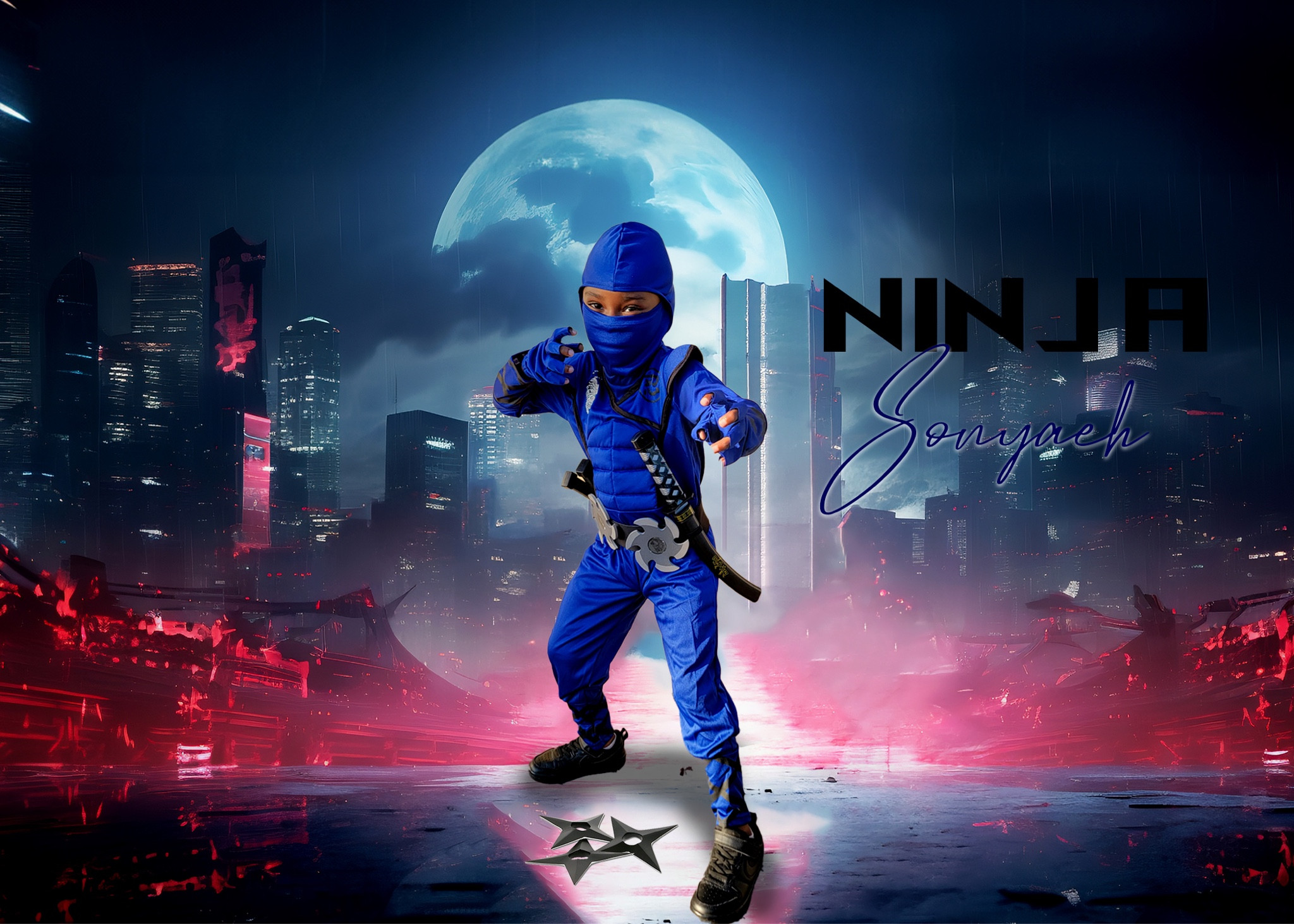 Baby boy as #Ninja 🥷 for #Halloween 🎃