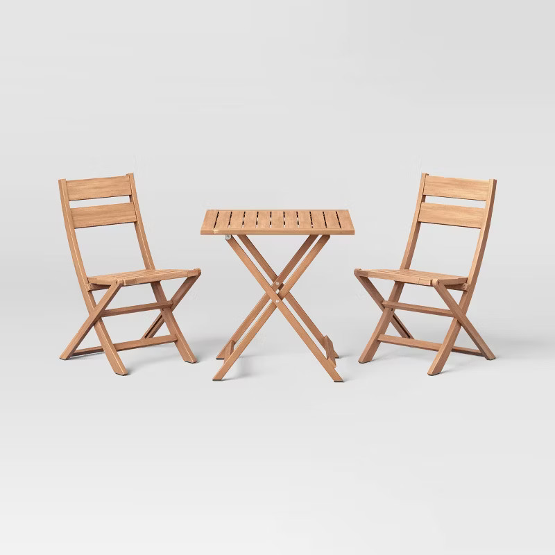 Ferron 3pc Mahogany FSC Wood Folding Set - Threshold™ designed with Studio McGee | Target