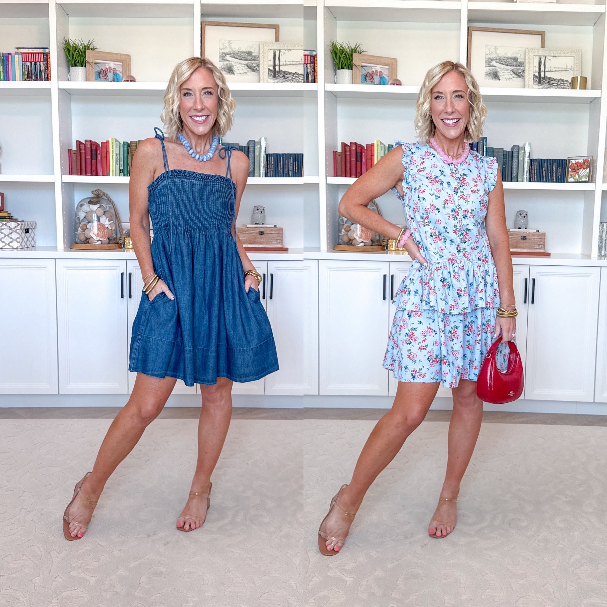 Walmart - cute new dresses. Denim Pintuck Mini Dress - size XS. $34. 2 colors. Button Front Floral Mini Dress - size XS. $28. 2 colors. 


 

#LTKOver40 #LTKSeasonal