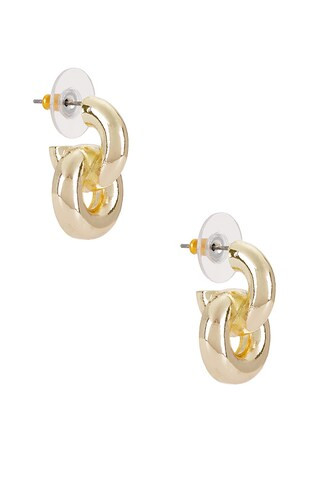 Mini Mia Earrings in Gold | Revolve Clothing (Global)
