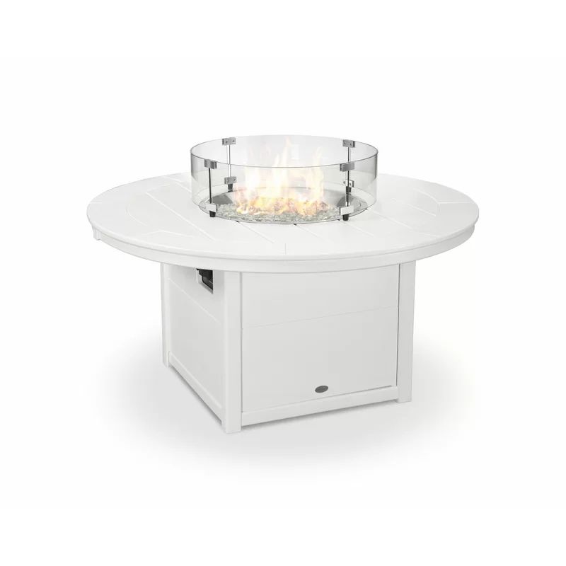 23.75'' H x 48'' W Polyresin Outdoor Fire Pit Table | Wayfair North America