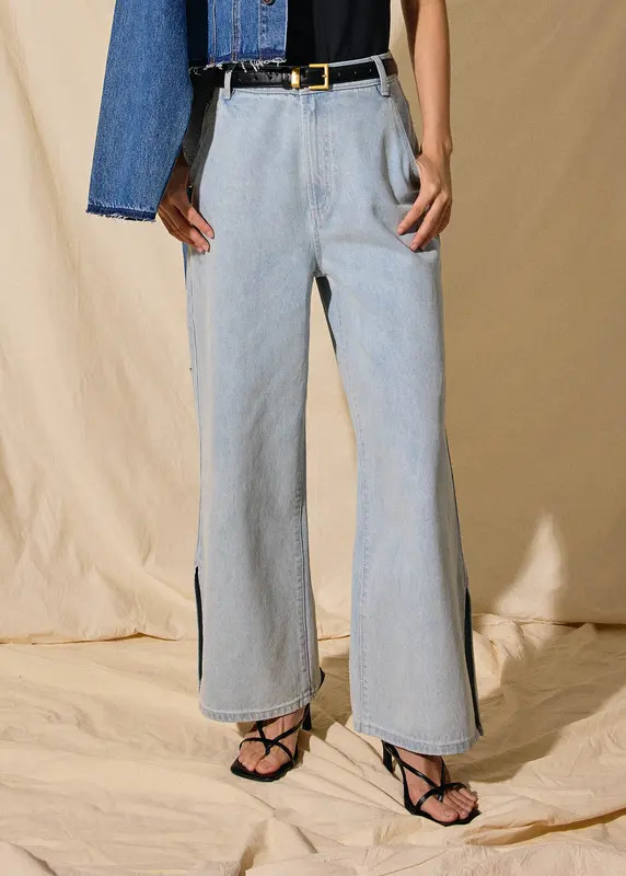 Denim High Rise Wide Leg Jeans | Love, Bonito USA
