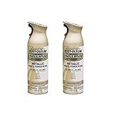 Rust-Oleum 261415A2 Universal All Surface Metallic Spray Paint, 2 Pack, Champagne Mist, 2 Count | Amazon (US)