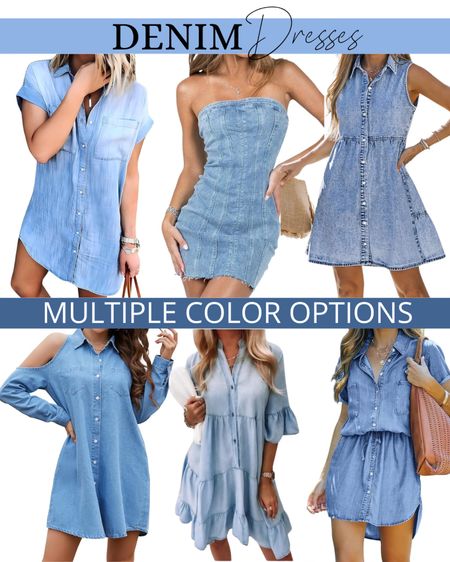 Denim dress, mini dress, summer dress, spring dress, dresses under $50

#LTKFindsUnder50 #LTKSeasonal #LTKStyleTip