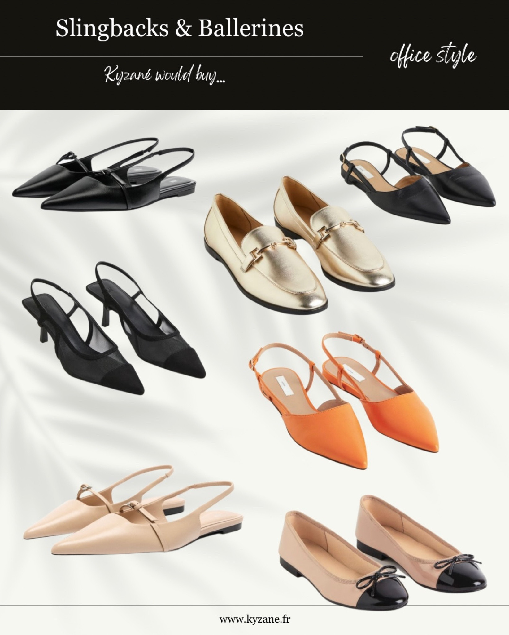 Comfy and cute slingbacks and ballerinas to elevate your office looks !

#Kyzanéwouldwear #shoewardrobe 

#LTKworkwear #LTKeurope #LTKshoecrush