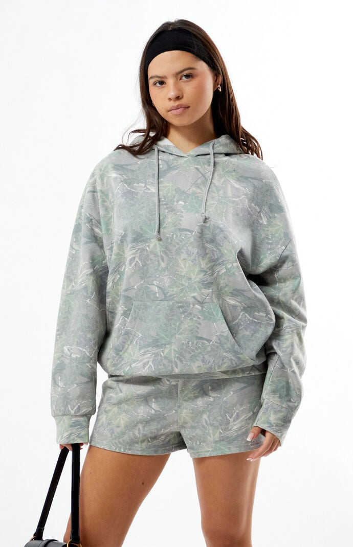 Women's Camo Hoodie in Camouflage - Size Medium | PacSun