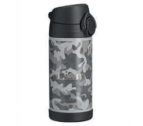 Gray Classic Camo Reflective Mackenzie Water Bottle | Pottery Barn Kids