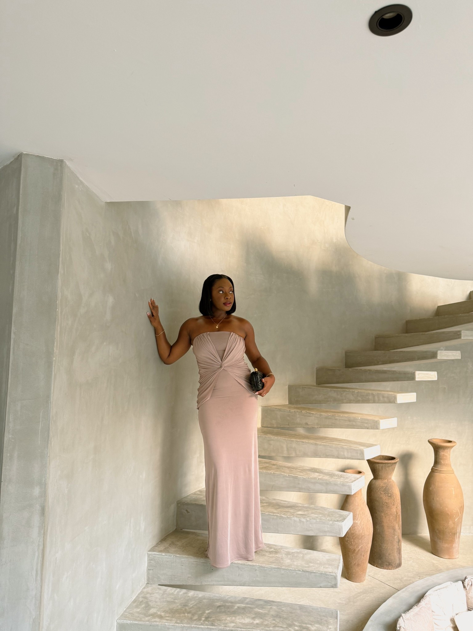 Want to turn heads? This dress is absolutely the one. It has a slinky material that hugs the body in all the right places. Plus this earth tone color? GORG. My favorite dress I've worn in a while  

#LTKsummer #LTKdresses #LTKtravel