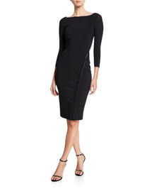 Click for more info about Chiara Boni La Petite Robe Long-Sleeve Hook-&-Eye Dress