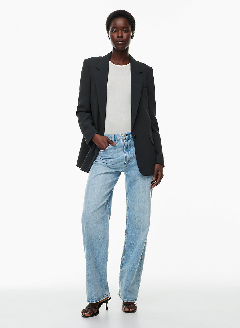 Aritzia Wilfred Women's New Generation Blazer in Dark Night Navy size 4 | Aritzia