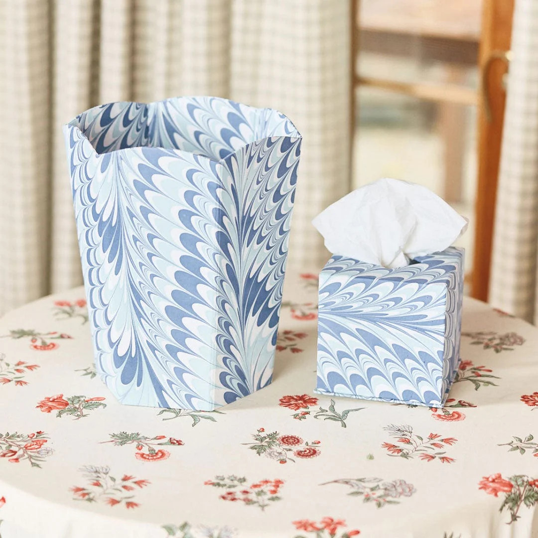 Scallop Waste Bin | Weezie Towels | Weezie Towels