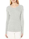 Amazon Brand - Daily Ritual Women's Ultra-Soft Rib Knit Sweater, Grey Heather, X-Small | Amazon (US)