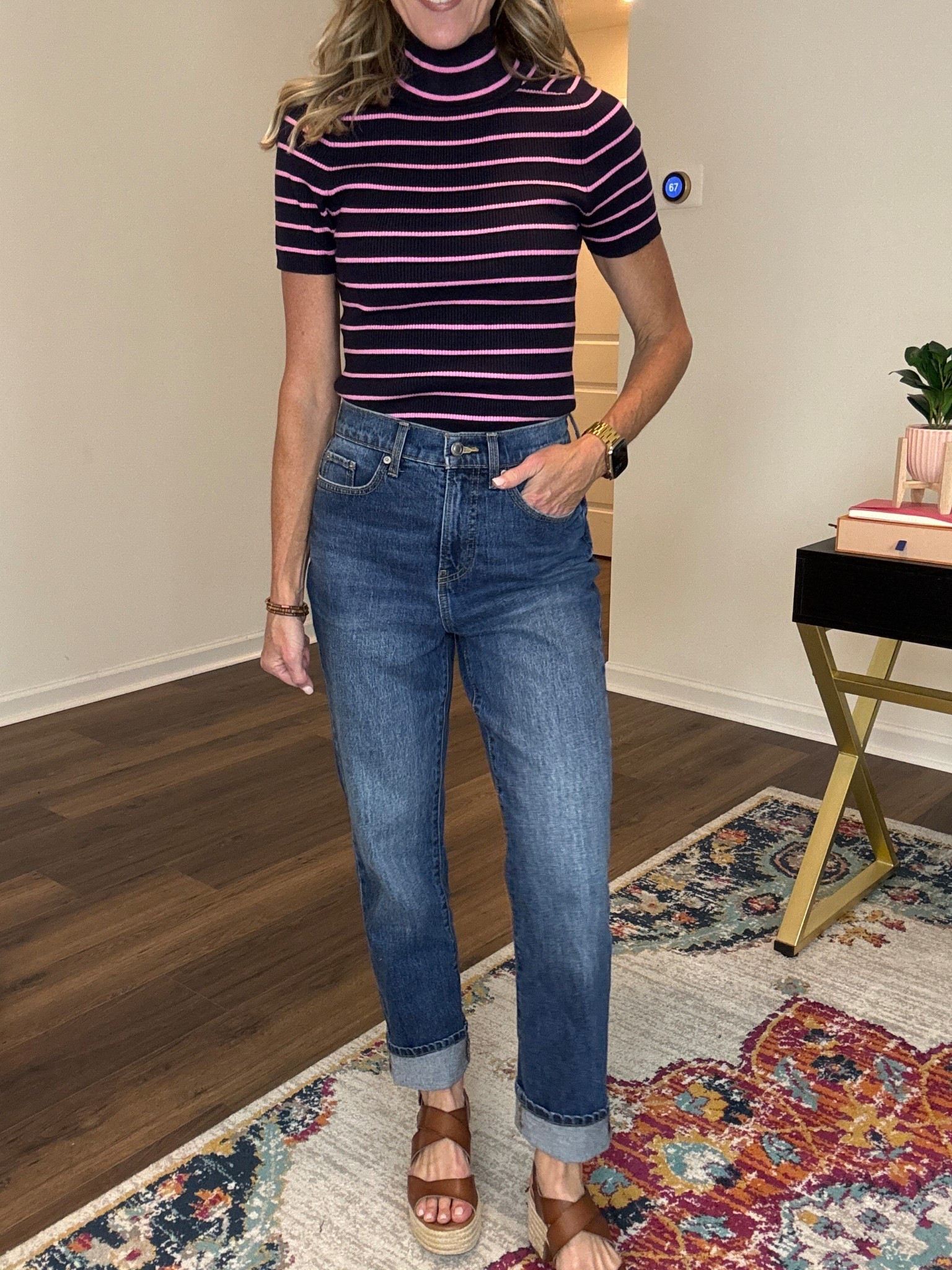 Free assembly less than $30 high-rise cropped denim the essential denim jeans for all of your fall outfits perfect styled with your favorite wedges,  sneakers and more. Pair with your favorite fall top. 

Teacher outfits,  teacher styles 

#LTKOver40 #LTKStyleTip #LTKFindsUnder50