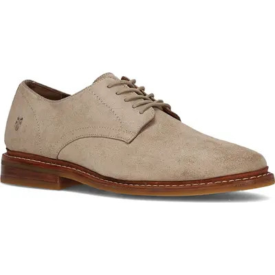 Frye Paul Suede Plain Toe Derby in Mushroom at Nordstrom, Size 9 | Nordstrom