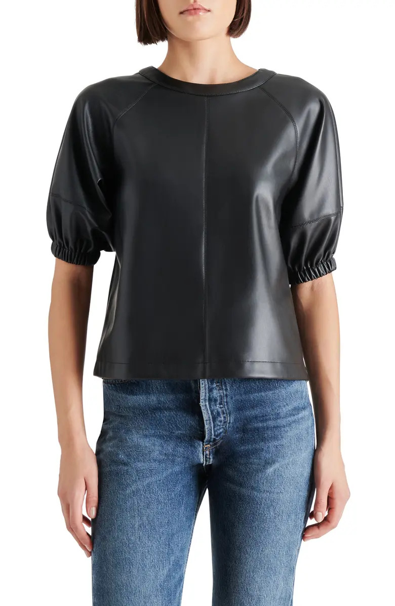 Reilly Faux Leather Top | Nordstrom