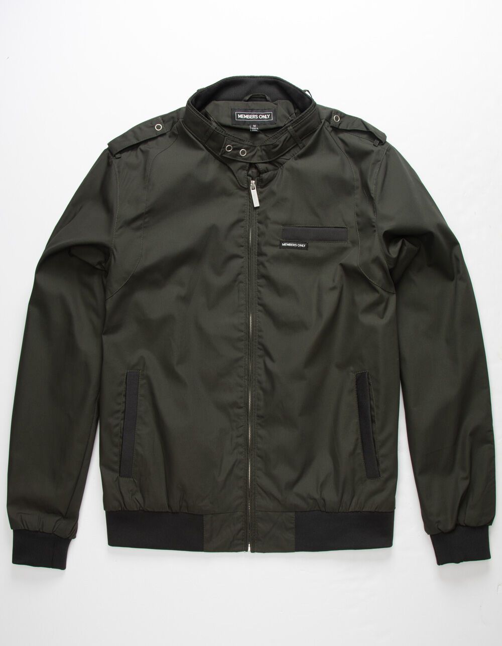 MEMBERS ONLY Iconic Racer Dark Green Jacket | Tillys