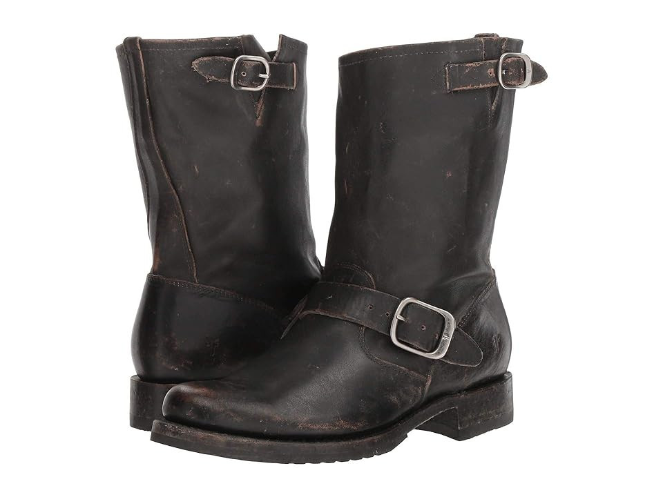 Frye Veronica Short Women's Boots Black Full Grain Brush-Off : 5.5 B - Medium, Leather | Zappos