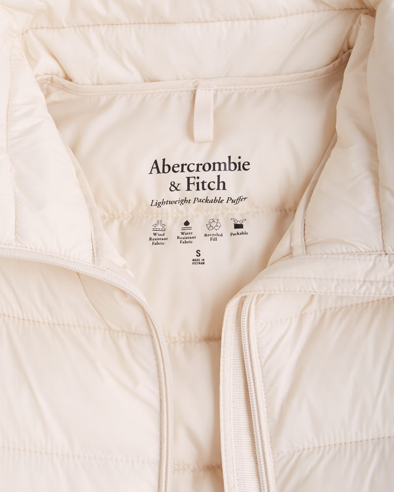 Women's Lightweight Packable Puffer | Women's New Arrivals | Abercrombie.com | Abercrombie & Fitch (US)