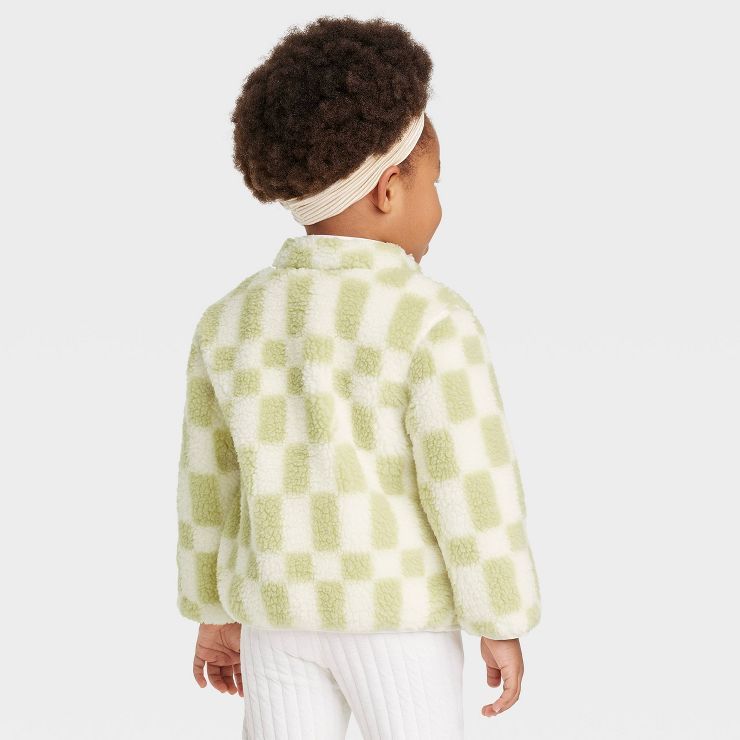 Toddler Checkered Fleece Zip-Up Jacket - Cat & Jack™ | Target