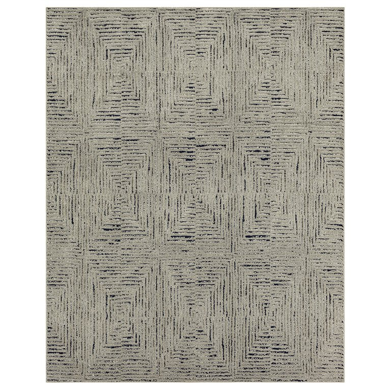 Gap Home Diamond Striped Textured Indoor Area Rug, Gray and Blue, 8'x10' | Walmart (US)