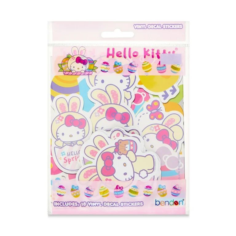Hello Kitty Vinyl Sticker Pack, 18 Vinyl Sticker Decals - Walmart.com | Walmart (US)