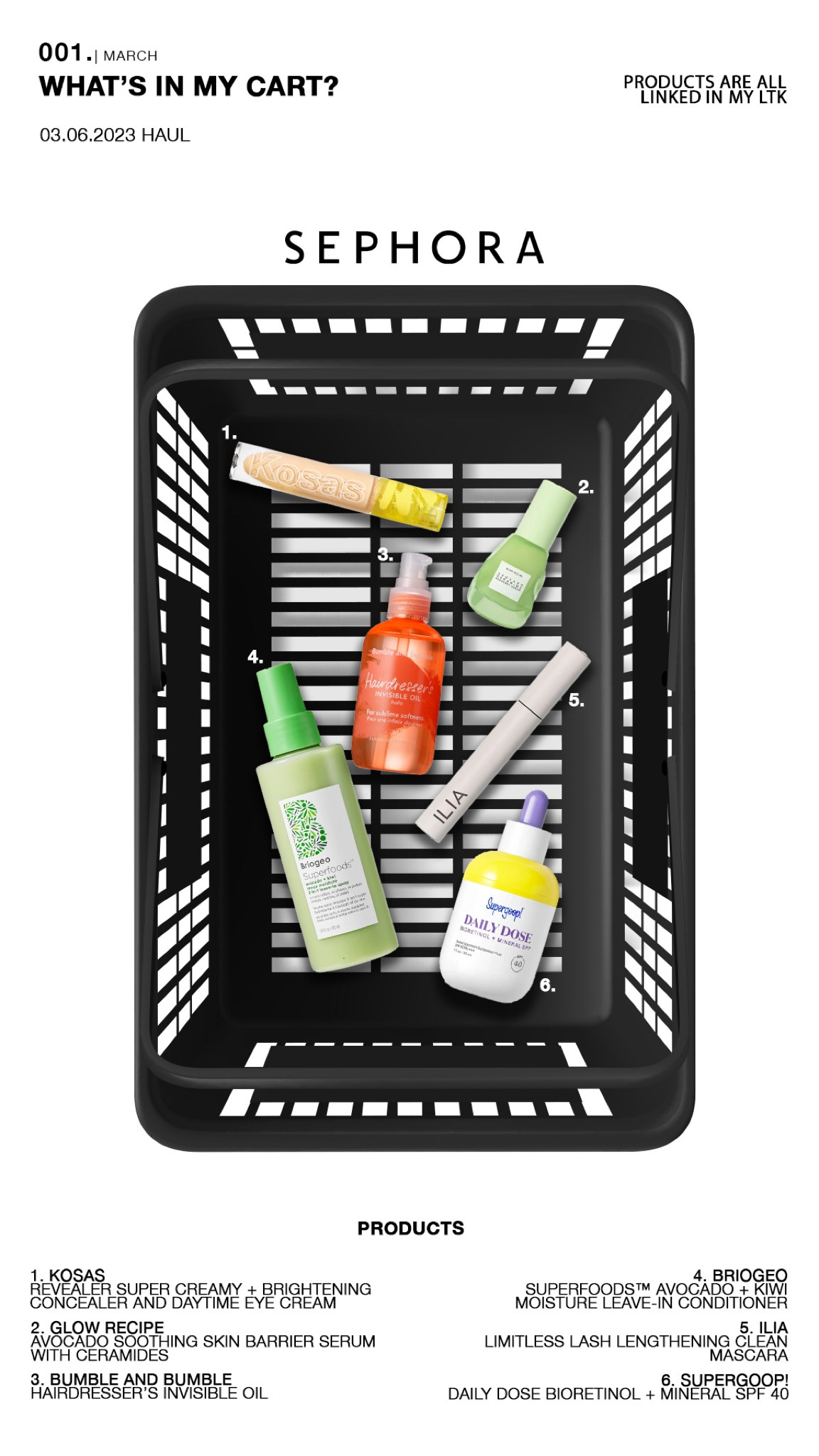 My Sephora Cart for a monthly beauty and skin care restock! Tried and true favorites.

#LTKFind #LTKbeauty