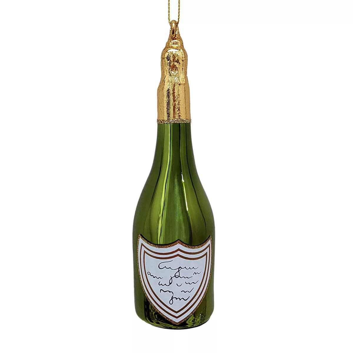 St. Nicholas Square Glass Green Champagne Ornament | Kohl's