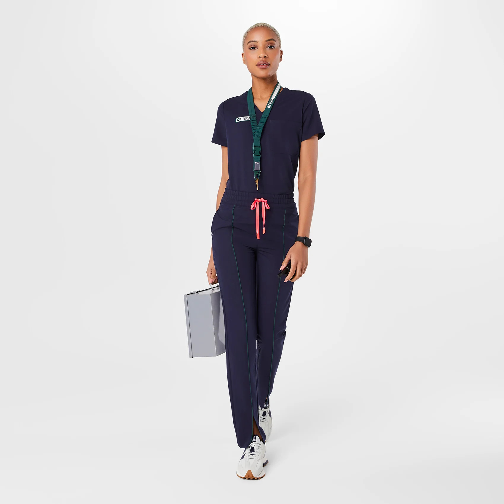 Women's Lira Split Hem Scrub Pants - Racing Navy · FIGS | FIGS