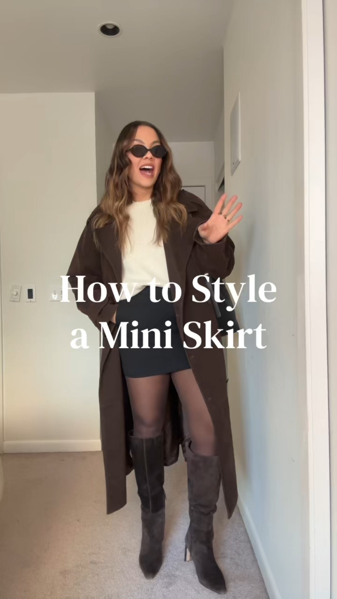 How I’m styling a mini skirt at 32 years old!

Balance! Try balancing out your short mini skirt with an oversized jacket or coat. This can also work with anoversized sweater, or a short jacket.

#LTKstyletip #LTKcanada #LTKwinter