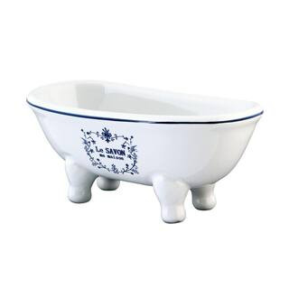 Kingston Brass Le Savon Double Ended Claw Foot Tub Soap Dish in White HBATUBDSW - The Home Depot | The Home Depot
