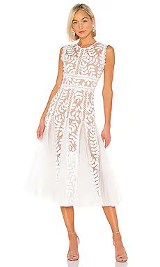 Bronx and Banco Saba Blanc Midi Dress in White from Revolve.com | Revolve Clothing (Global)