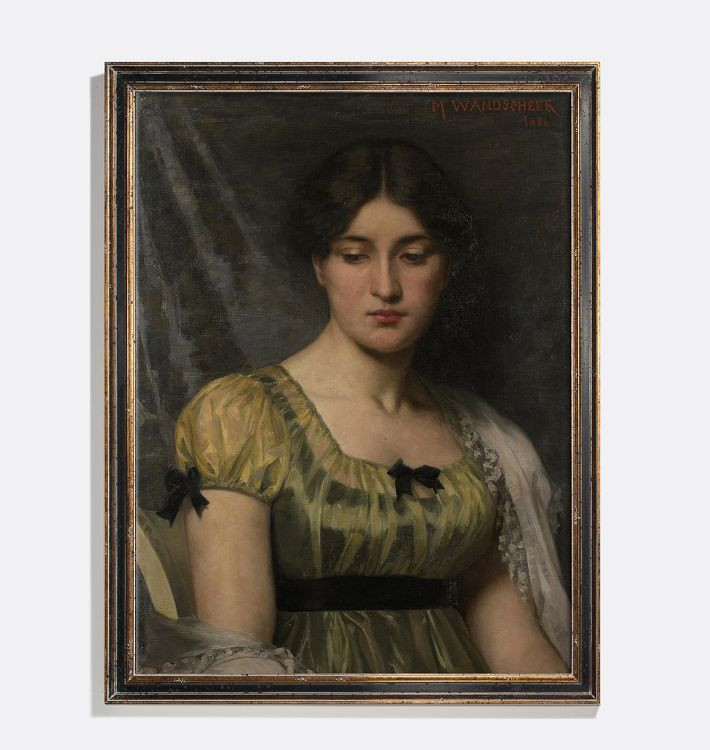 Portrait of a Woman I Framed Reproduction Wall Art Print | Rejuvenation