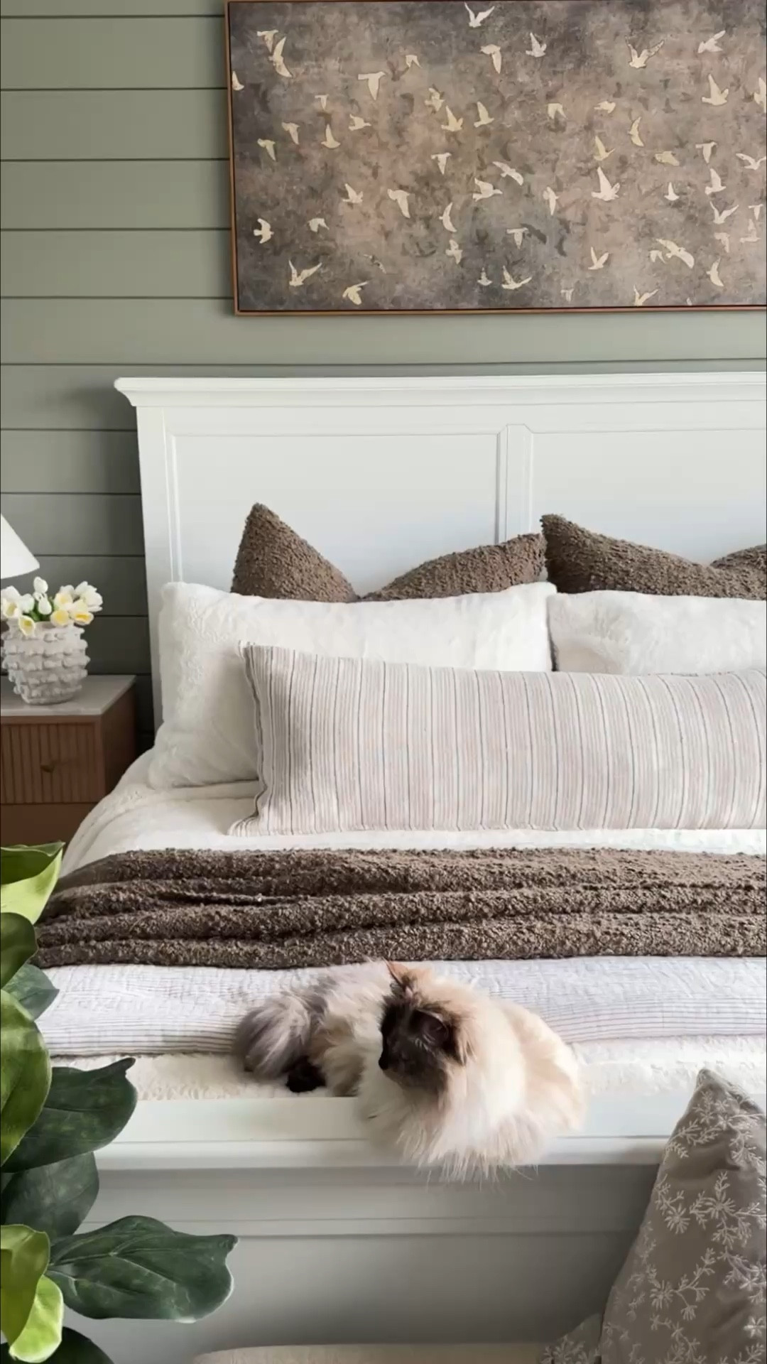 Shop my bedroom here. Nightstands can be found on https://hollymariedesigns.com/shop