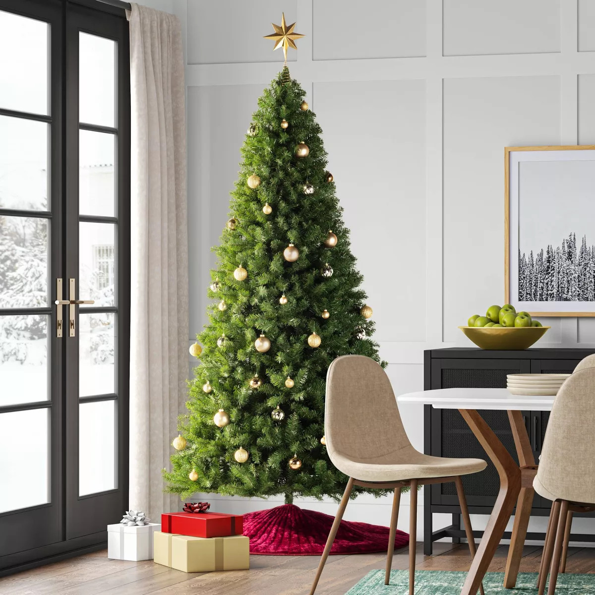 13.75" Metal 8-Point Star Christmas Tree Topper Gold - Wondershop™ | Target