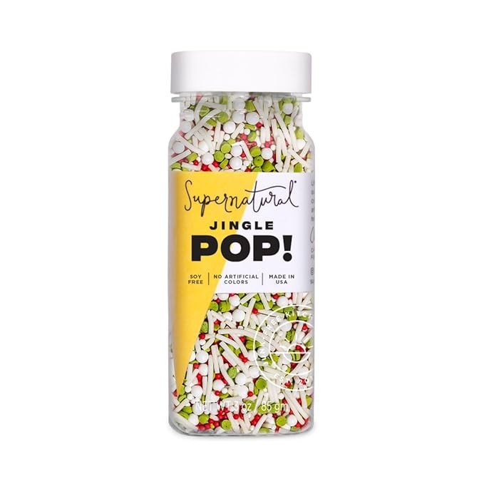 Jingle Pop! Natural Nonpareil Christmas Sprinkles by Supernatural, No Artificial Dyes, Soy Free, ... | Amazon (US)
