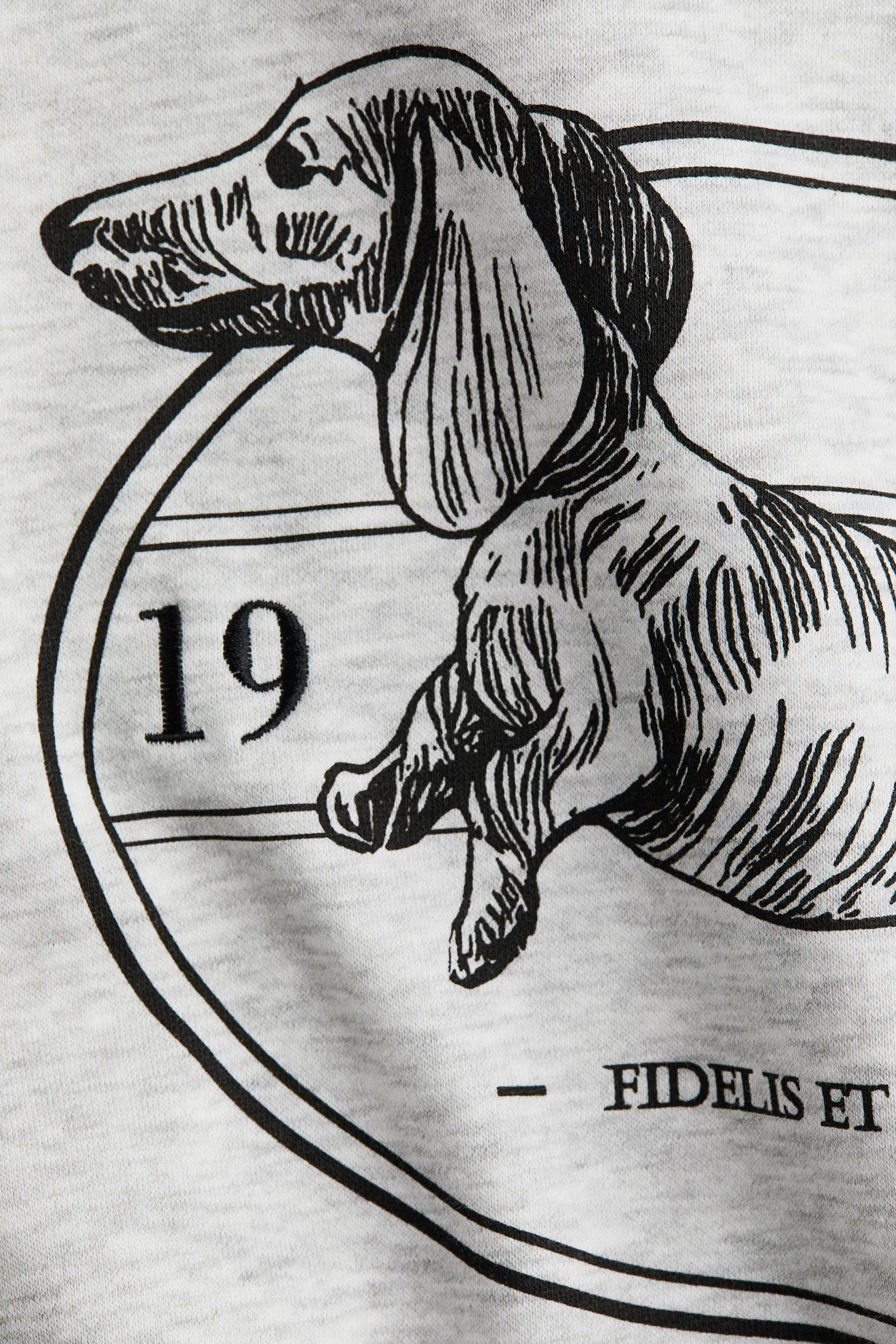 Text-motif sweatshirt - Light grey marl/Oxford - Ladies | H&M GB | H&M (UK, MY, IN, SG, PH, TW, HK)