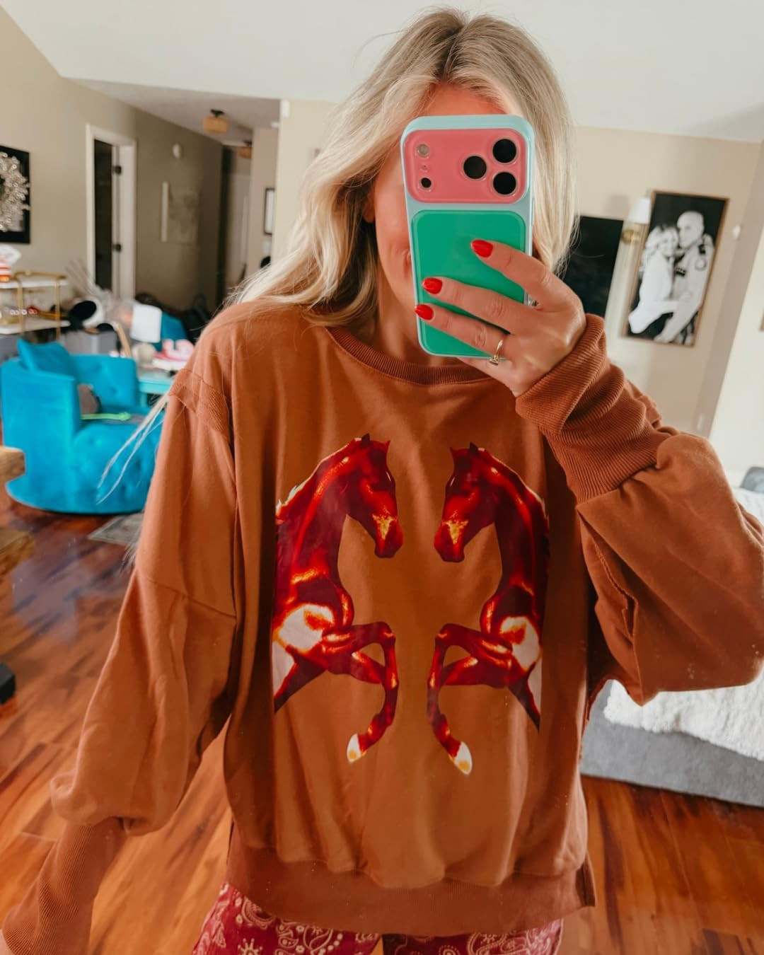 Foidiccx Crewneck Graphic Sweatshirt Y2k Women Teen Girl Long Sleeve Oversized Cute Beach Sweater... | Amazon (US)