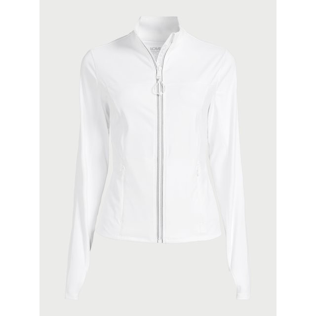 Love & Sports Women’s Zip Front Performance Jacket, Sizes XS-XXXL | Walmart (US)
