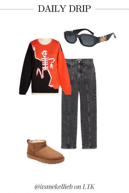 Cool girl fall Halloween outfit | Halloween sweater | jeans 

#LTKcurves #LTKHalloween #LTKstyletip