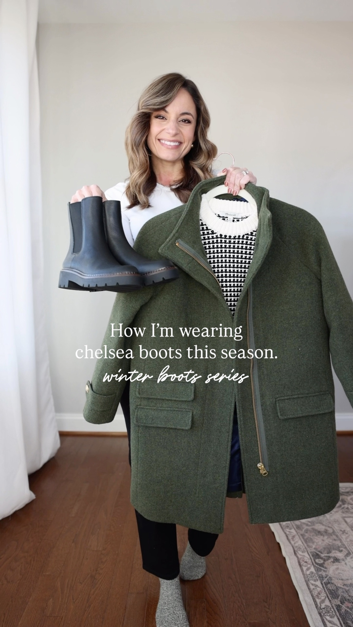 Winter boots series: how I’m wearing chelsea boots this winter! 

I prefer chelsea boots with straight jeans that hit at my ankle. The Bella Straight Jeans are perfect for wearing with chelsea boots! 

Jeans (Quince): 24 x 26” 
Sweater (Madewell): xxs 
Coat (J.Crew): petite 00 
Boots (Nordstrom): tts - water resistant 

(Winter boots, Chelsea boots, winter outfit)

#LTKPetite