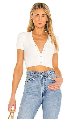 superdown Noelle Cardigan Top in White from Revolve.com | Revolve Clothing (Global)