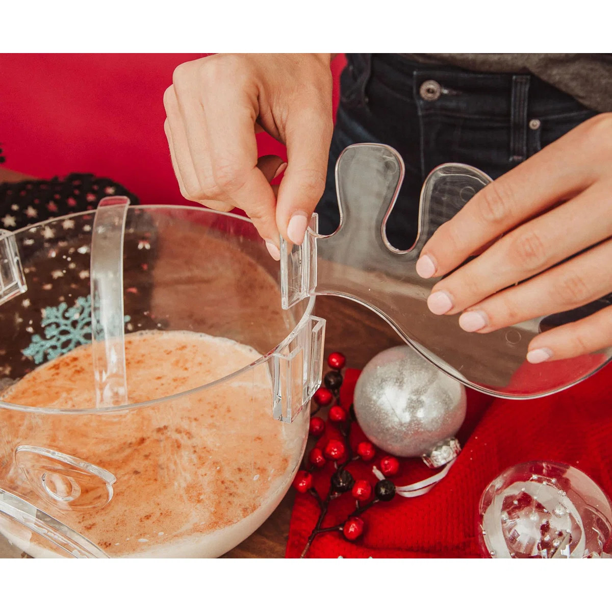 National Lampoon''s Christmas Vacation Marty Moose Plastic Punch Bowl With Ladle | Wayfair North America