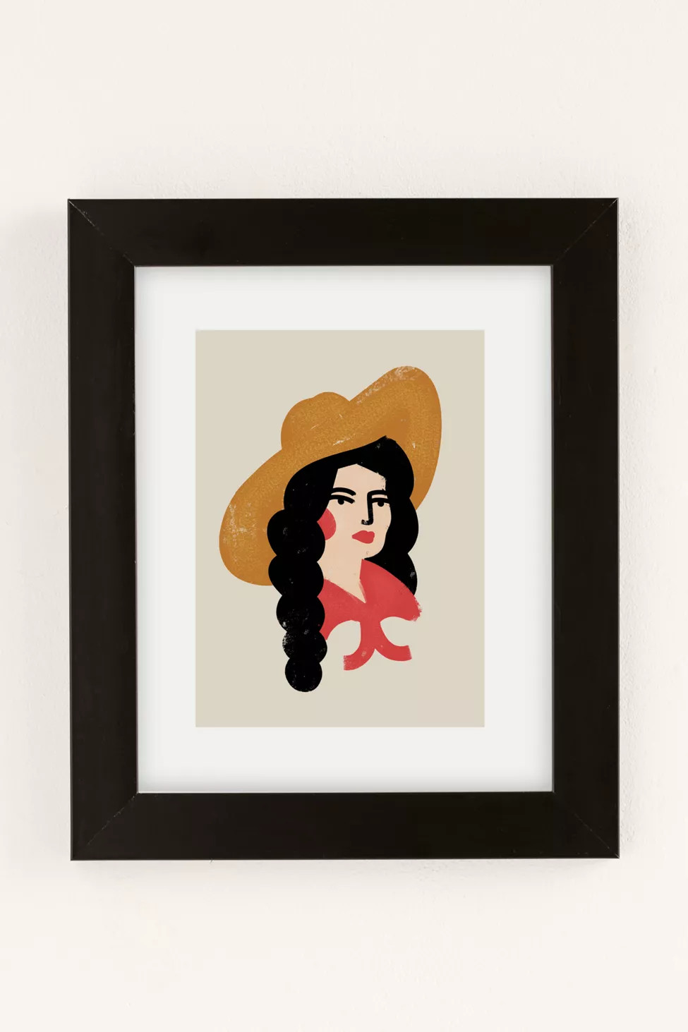 Nick Quintero Abstract Cowgirl Art Print | Urban Outfitters (US and RoW)